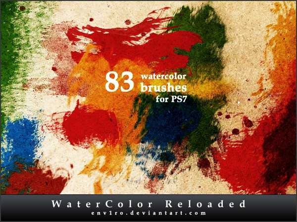 75 High Quality Watercolor Photoshop Brushes (Vol.2) – Tom Chalky
