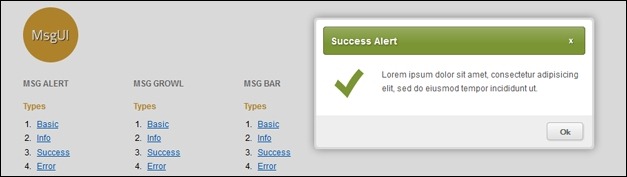 Jquery Notification Example