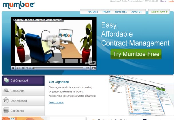 Mumboe - Web-Based Contract Management Software