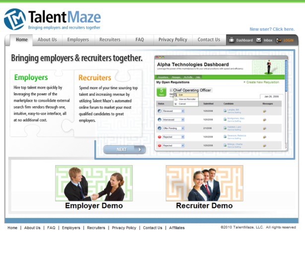 Talent Maze - Bringing employers and recruiters together