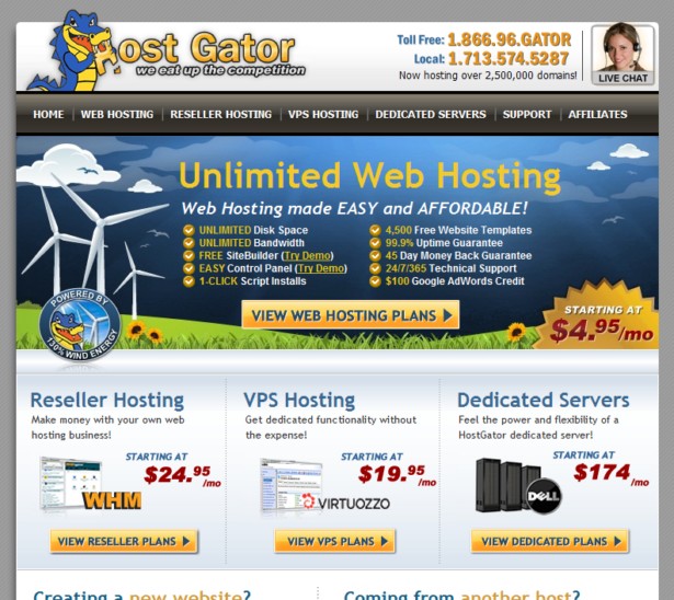 Host Gator - Web Hosting Services, Reseller Hosting, and Dedicated Servers