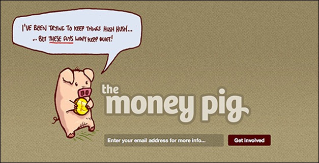 The money pig coming soon page
