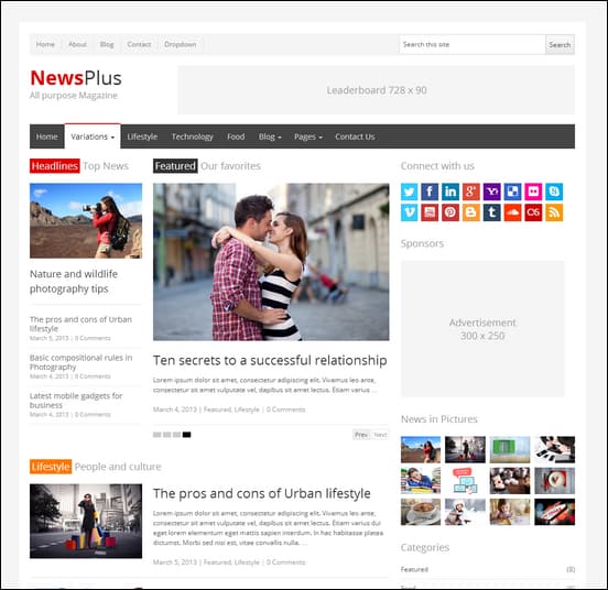 NewsPlus - Magazine/Editorial WordPress Theme