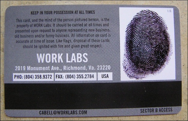 Work Labs Business Card