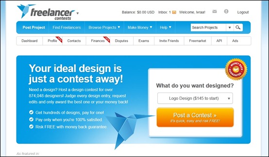 freelancer-design-contest-site