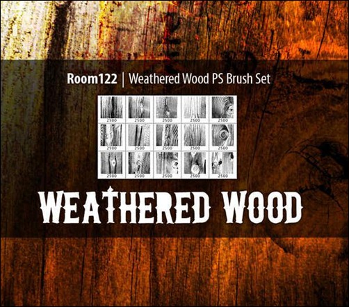 weathered-wood-photoshop-brush-sets