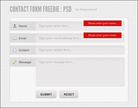 free-contact-form-psd