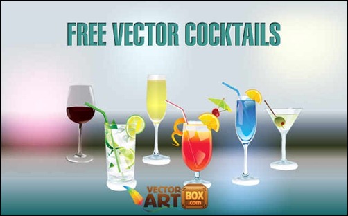 free-vector-coctails