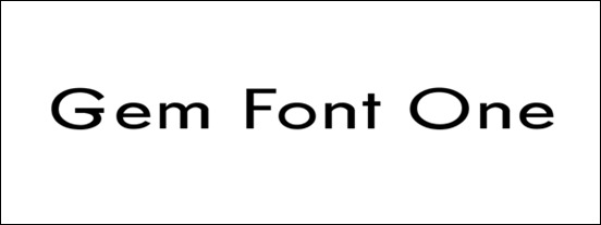 gem-font-one