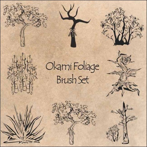 okami-foliage-brush-set