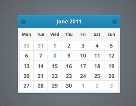 minimalist-calendar-widget