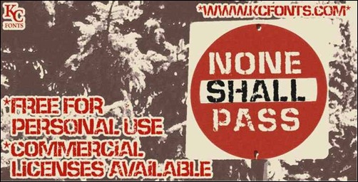 none-shall-pass-font