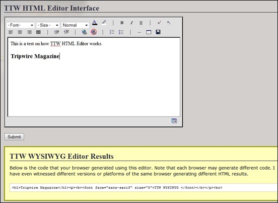 ttw-html-text-editor