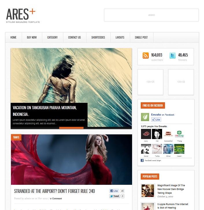 ARES – Blog Magazine Minimal Template