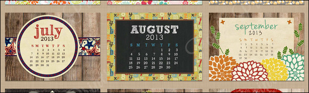 calendar designs 2013