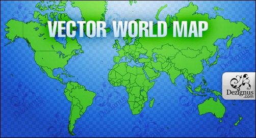 Dezignus world map vector
