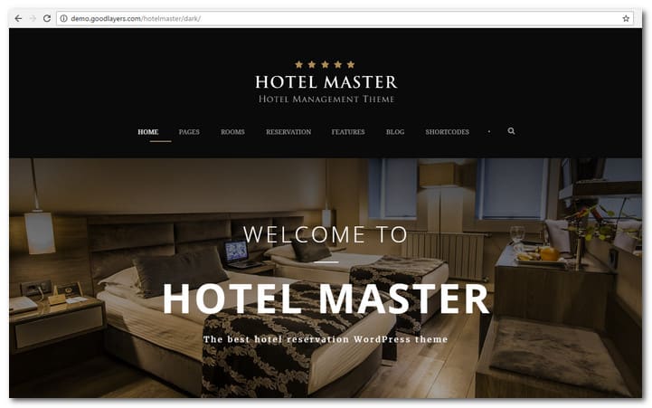 Hotel WordPress Theme Hotel Master