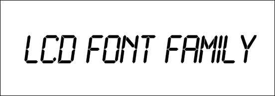 lcd-font-family