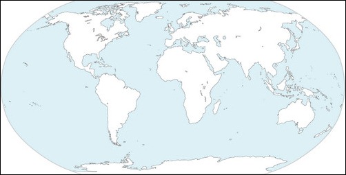 world continents map vector