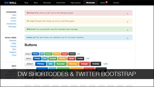 DW Shortcodes Bootstrap