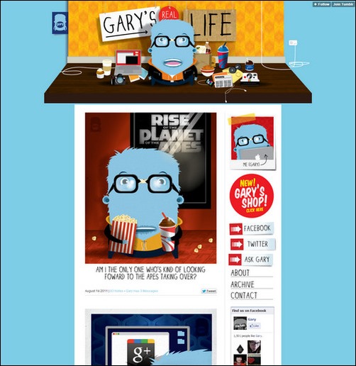 Gary’s Real Life Creative Tumblr Blog Designs
