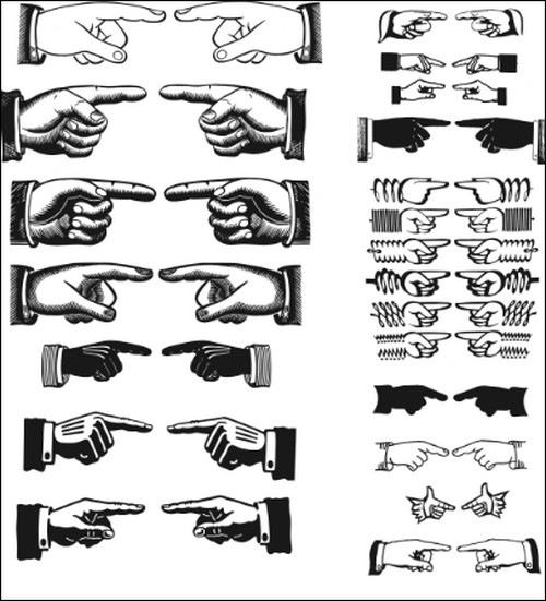 Pointing-Hands-Vectors-sets