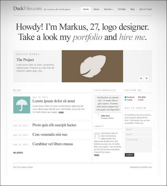 typography-website