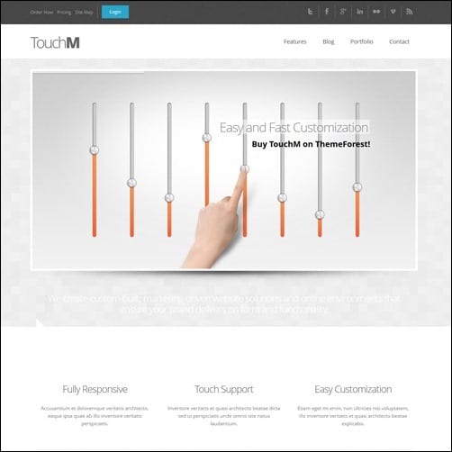 TouchM Business Website Template