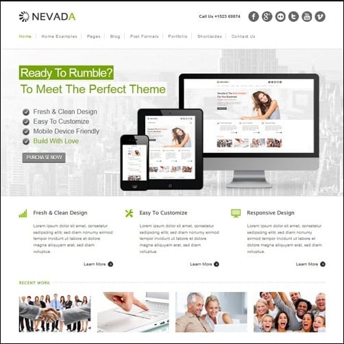 Nevada business website template