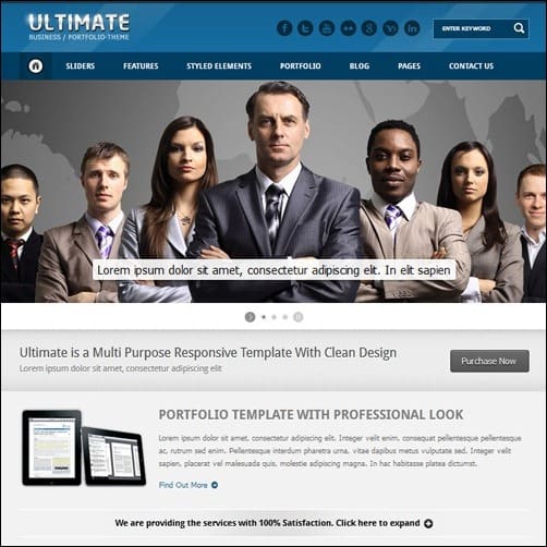 Ultimate business website template