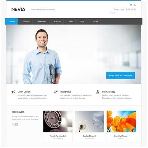 Nevia Business Website Template