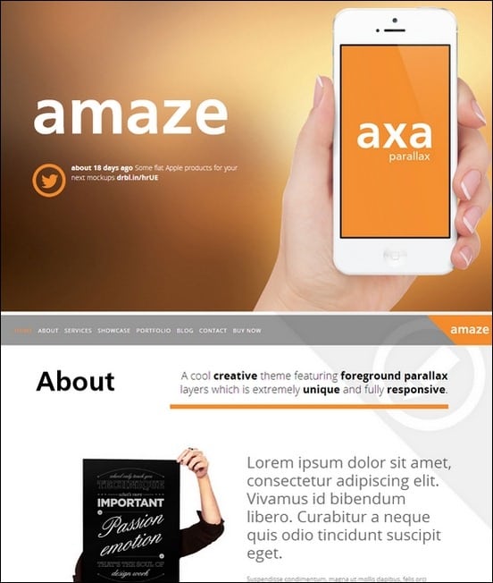 amaze-wordpress-interactive-parallax-theme