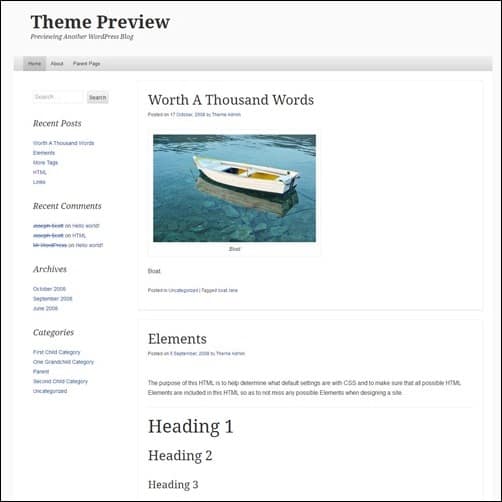 able free wordpress theme