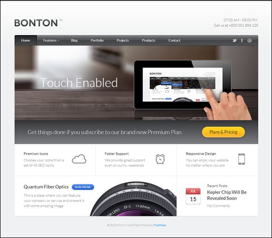 BONTON - Retina Ready Responsive WordPress Theme