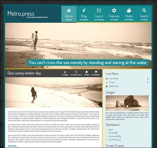 metropress is a metro inspired theme for wordpress powered by warp framework and widgekit