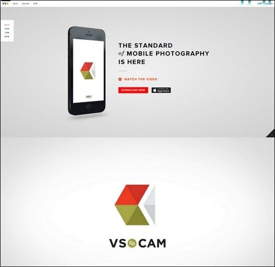 VSCO is a responsive e-commerce site