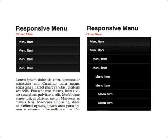 a tutorial of how to create a responsive drop down menu 