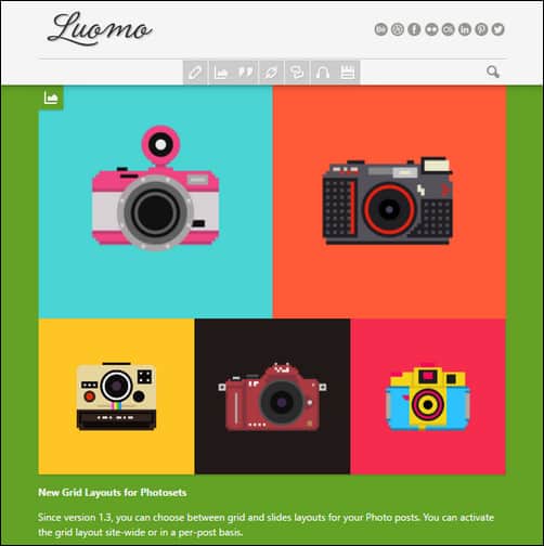 Luomo - A Responsive & Expressive Tumblr Theme