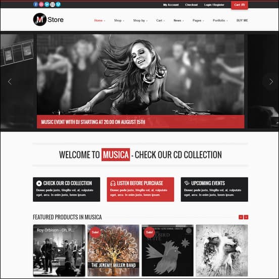Musica - Responsive WordPress WooCommerce Theme
