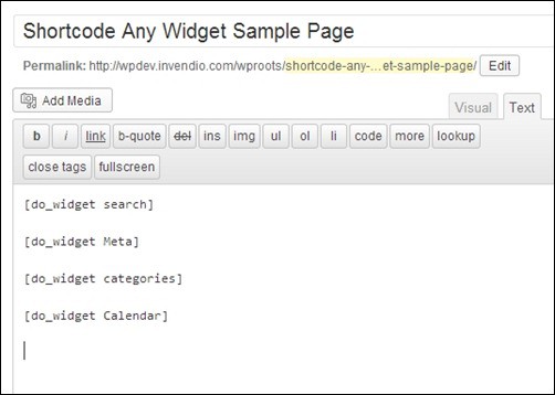 Adding-Shortcodes-inside-Page