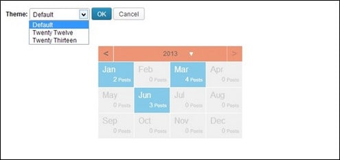 How to Make Your Archives Widget in a Calendar Form