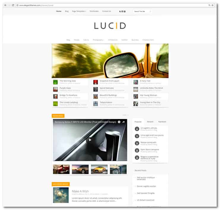 Lucid Review: Light and Modern Magazine Theme 