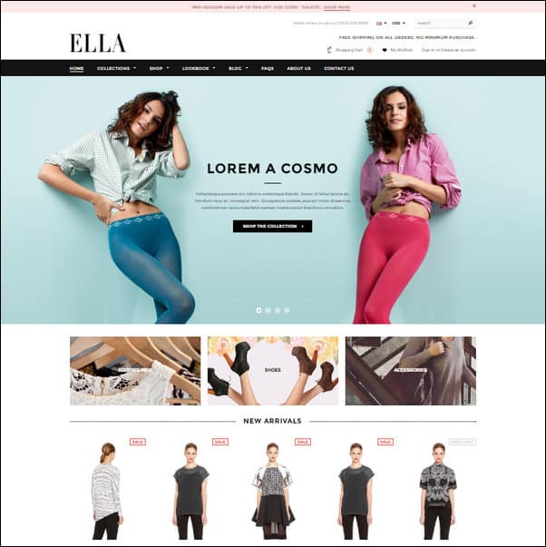 ELLA - Responsive Shopify Template