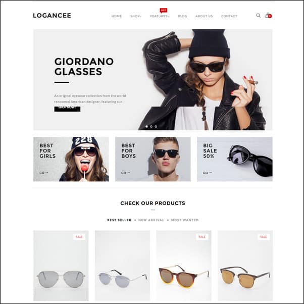 Logancee Responsive eCommerce Shopify Theme