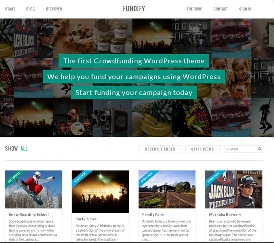 15+ Brilliant Crowdfunding WordPress Themes And Plugins