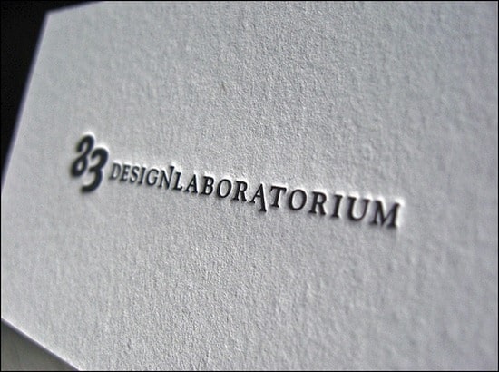 45+ Brilliant Letterpress Business Cards