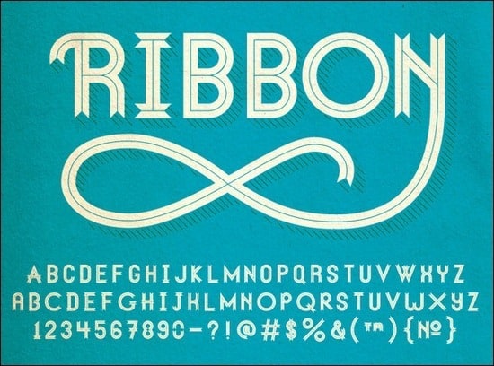 25+ High Quality Ribbon Fonts
