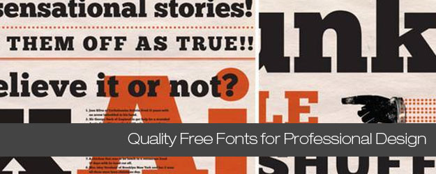25 High Quality Free Fonts for Professional Design