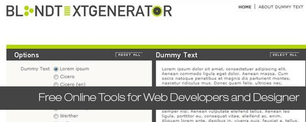 35 Extremely Useful Free Online Tools for Web Developers and Designer