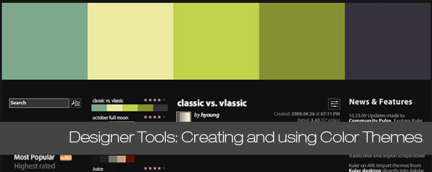 25+ Tools, Cheat Sheets and Inspiration for Designers working with Color Themes